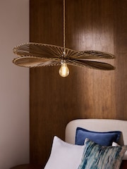 Dark Natural Tahiti Wave Easy Fit Lamp Shade - Image 1 of 5