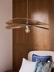 Dark Natural Tahiti Wave Easy Fit Lamp Shade - Image 2 of 5