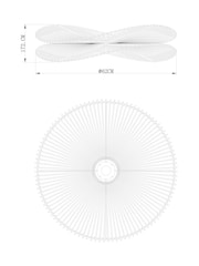 Dark Natural Tahiti Wave Easy Fit Lamp Shade - Image 5 of 5