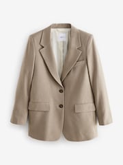 Neutral Single Breasted Warm Handle Blazer - Image 6 of 7