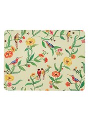 Cath Kidston Green Summer Birds Cork Back Placemats And Coasters Set - Image 2 of 5