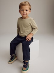 Navy Blue Corduroy Straight Joggers (3mths-7yrs) - Image 2 of 8