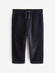 Navy Blue Corduroy Straight Joggers (3mths-7yrs) - Image 4 of 8
