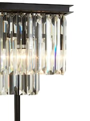 Interiors by Premier Black Kensington Townhouse Iron & Crystal Lamp - Image 4 of 5