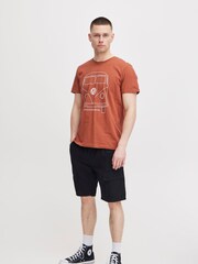 Blend Brown Volkswagen Camper Short Sleeve 100% Cotton T-Shirt - Image 4 of 5