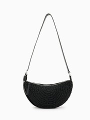 AllSaints Black Half Moon Knot Cross-Body Bag - Image 2 of 7
