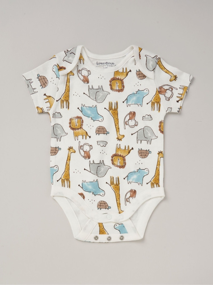 Homegrown Printed White Bodysuit Set 3 Pack - Image 3 of 4