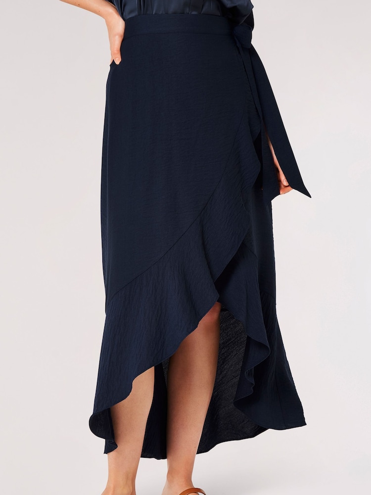 Apricot Blue Big Ruffle Maxi Skirt - Image 2 of 5 Apricot Blue Big Ruffle Maxi Skirt - Image 2 of 5