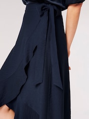 Apricot Blue Big Ruffle Maxi Skirt - Image 3 of 5