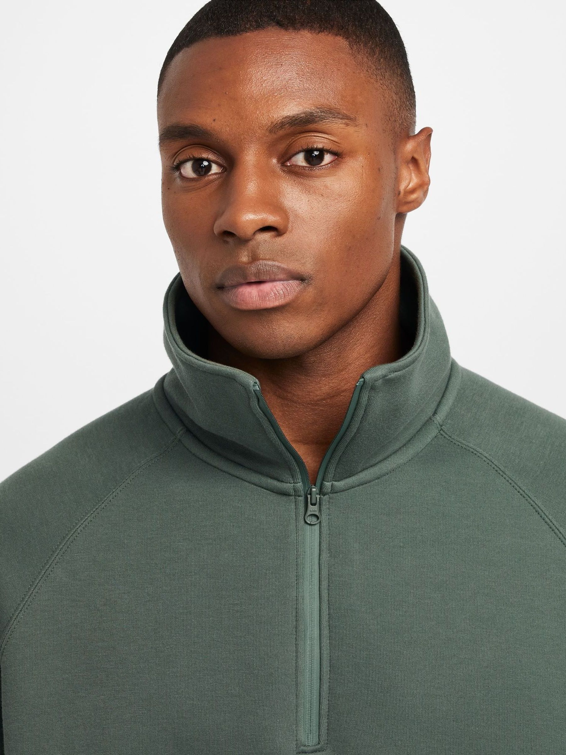 nike green quarter zip