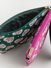 Cath Kidston Green Hearts Layered Pouch - Image 3 of 7