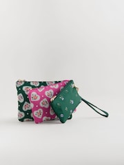 Cath Kidston Green Hearts Layered Pouch - Image 7 of 7
