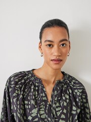 Hush Grey Monika Tie Blouse - Image 4 of 5