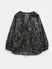 Hush Grey Monika Tie Blouse - Image 5 of 5