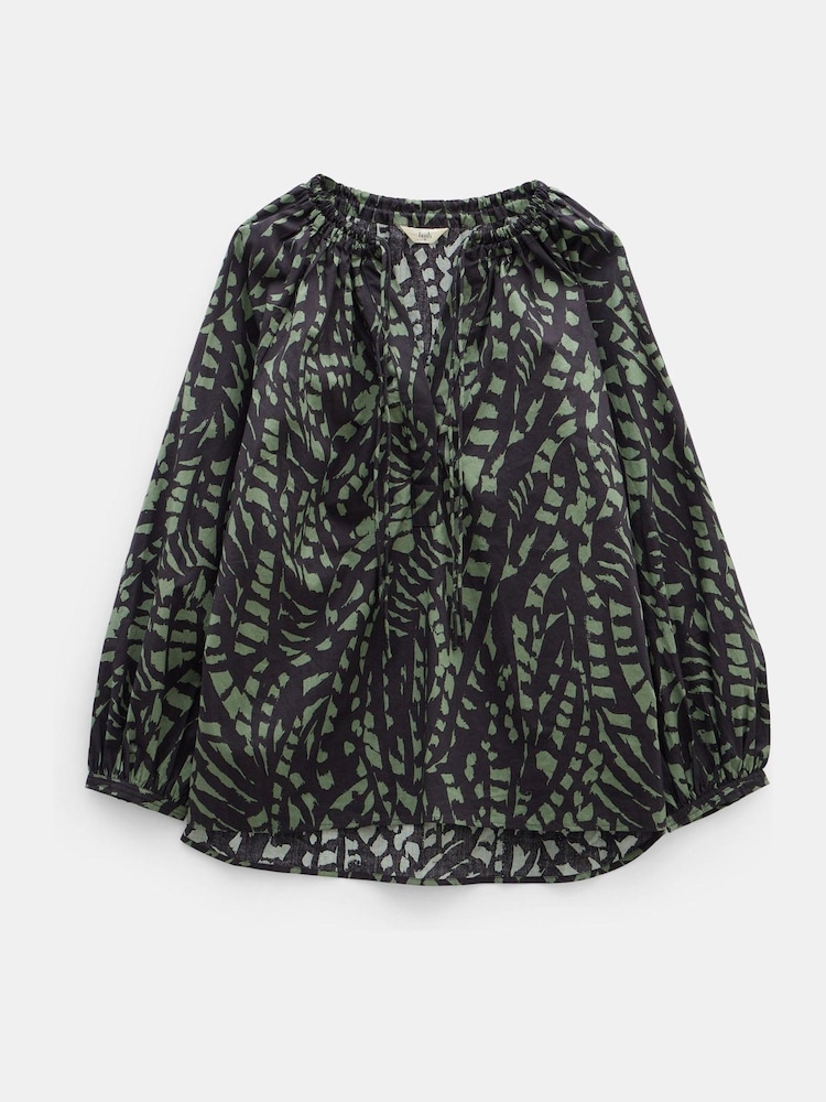Hush Grey Monika Tie Blouse - Image 5 of 5