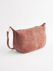 Rust Brown Suede Sling Bag - Image 5 of 8