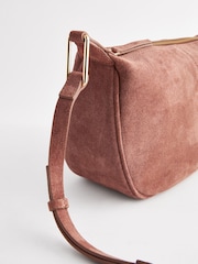 Rust Brown Suede Sling Bag - Image 6 of 8