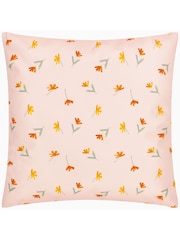 Wylder Lilac Peach Wildflowers Outdoor Cushion - Image 2 of 3
