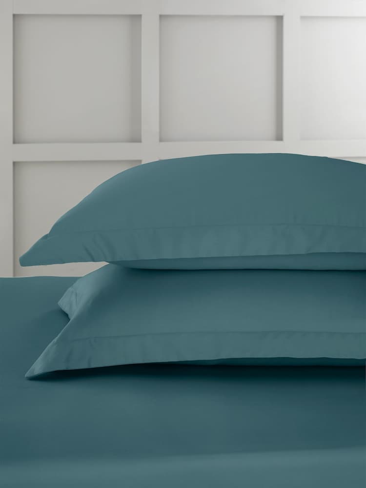 Bianca Set of 2 400 Thread Count 100% Cotton Sateen Oxford Pillowcases - Imagen 1 de 4
