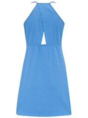 Pour Moi Blue 100% Cotton Jersey Embroidered Chemise - Image 4 of 4