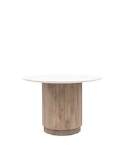 Gallery Home Grey Kenitra Marble Round Dining Table - Image 3 of 3
