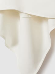 Reiss Ivory Simone Split Back Cowl Neck Top - Image 6 of 6