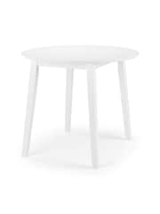 Julian Bowen White Coast Dropleaf Table - Image 2 of 6