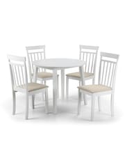 Julian Bowen White Coast Dropleaf Table - Image 6 of 6