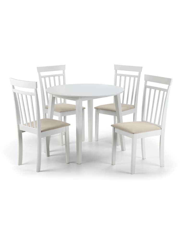 Julian Bowen White Coast Dropleaf Table - Image 6 of 6