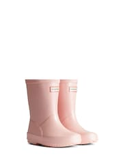 Hunter Kids Pink First Nebula Wellies - Image 2 of 4