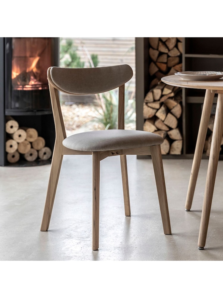 Gallery Home Natural Temara Oak Style Dining Chair 2Pk - Image 1 of 7