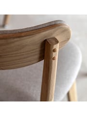 Gallery Home Natural Temara Oak Style Dining Chair 2Pk - Image 4 of 7