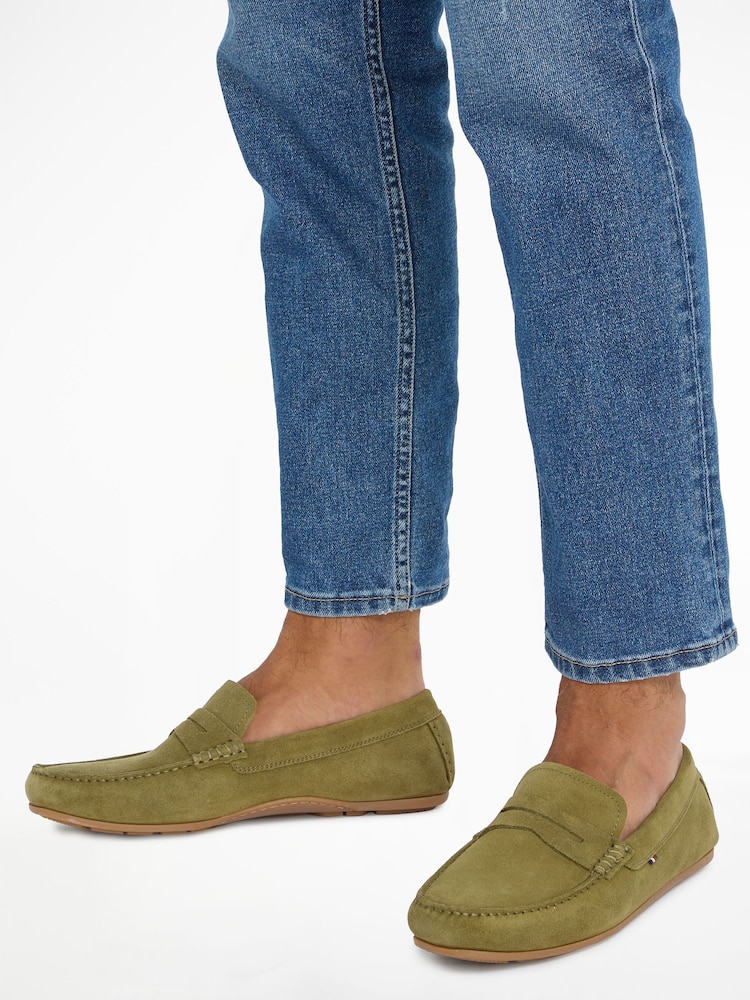 Tommy Hilfiger Green Casual Suede Shoes - Image 1 of 5