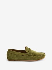 Tommy Hilfiger Green Casual Suede Shoes - Image 3 of 5