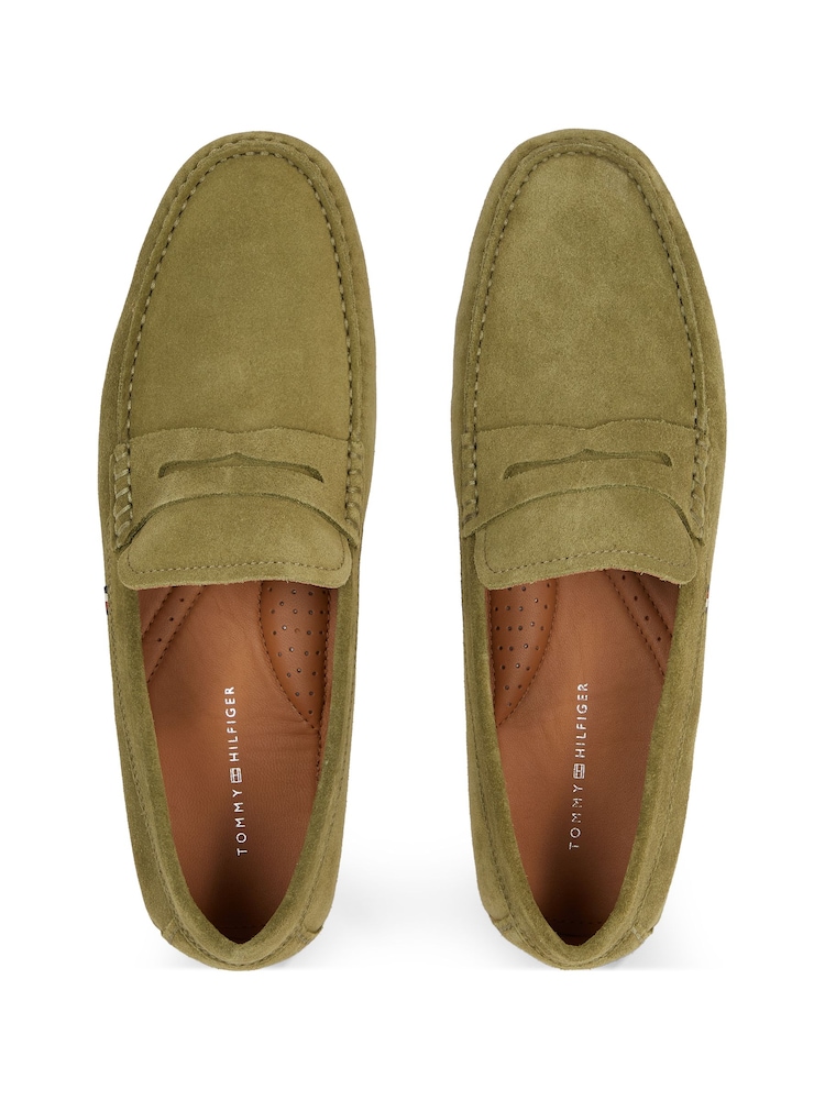 Tommy Hilfiger Green Casual Suede Shoes - Image 5 of 5