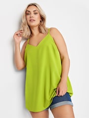 Yours Curve Green Green Cami Vest Top - Image 1 of 5