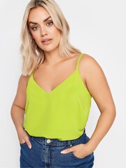 Yours Curve Green Green Cami Vest Top - Image 4 of 5