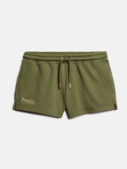 Superdry Green 100% Cotton Essential Logo Shorts - Image 5 of 8