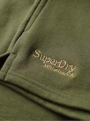 Superdry Green 100% Cotton Essential Logo Shorts - Image 6 of 8