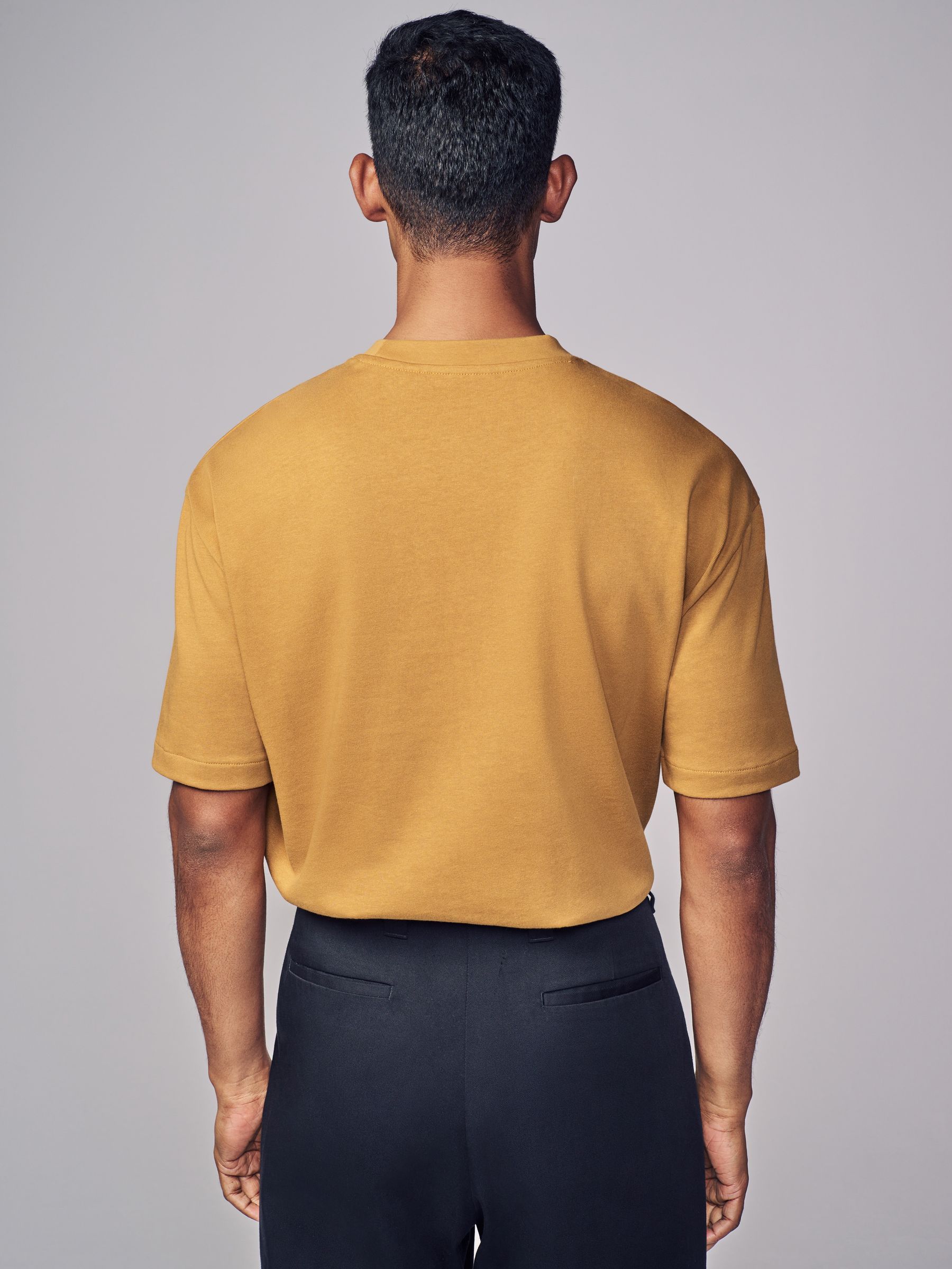 Buy Yellow Relaxed Fit Heavyweight T-Shirt from Next USA