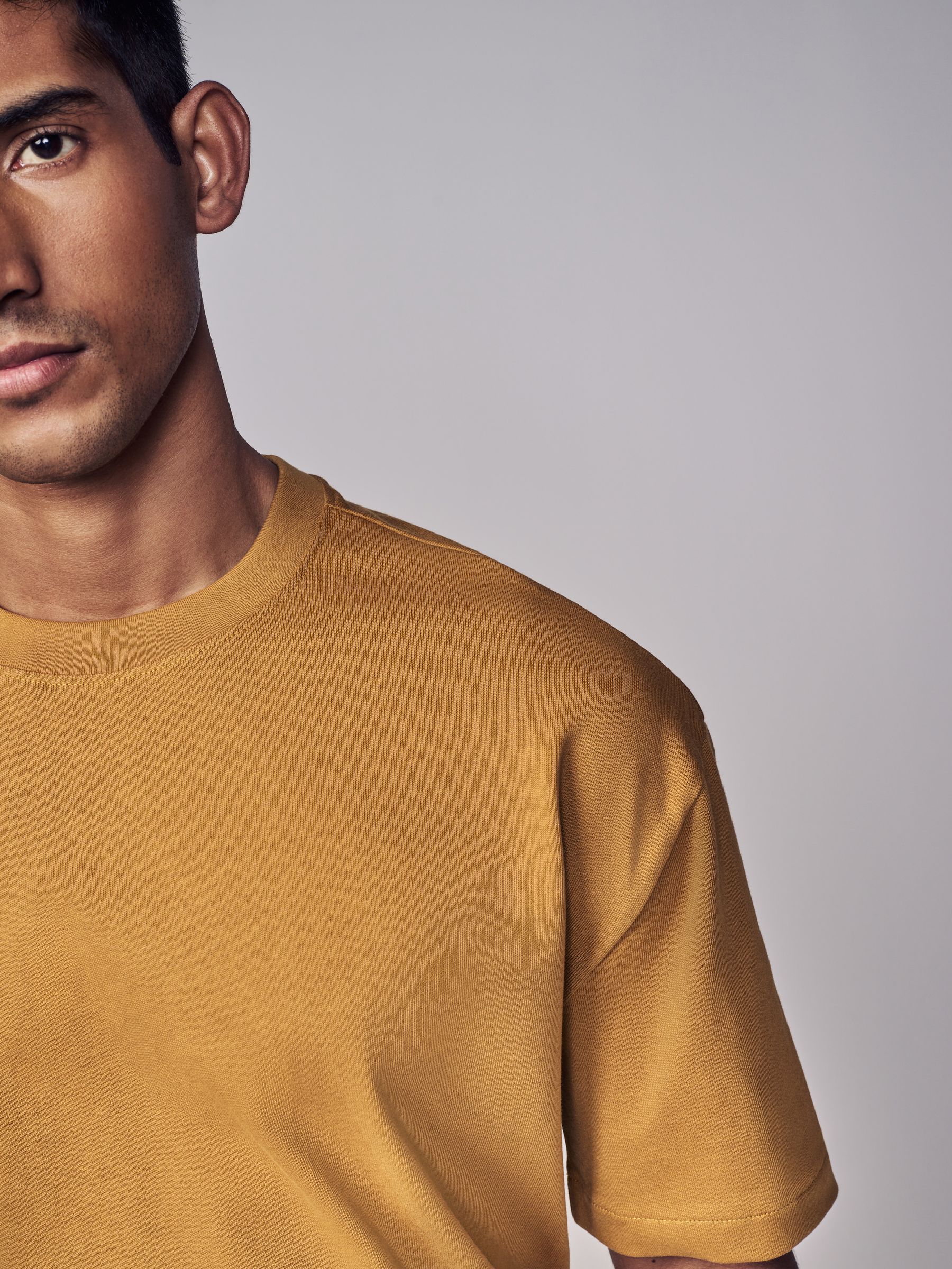 Buy Yellow Relaxed Fit Heavyweight T-Shirt from Next USA