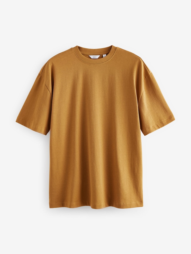 Jaune - Coupe ample - T-shirt épais - Image 5 of 7