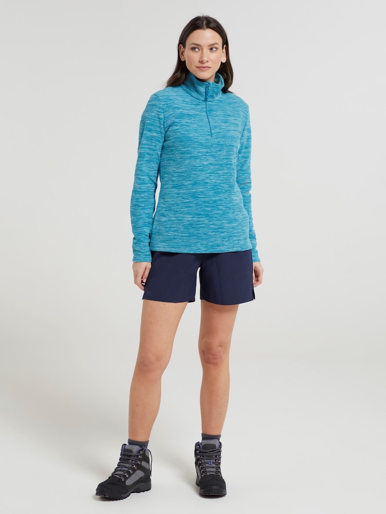 Mountain Warehouse Turquoise Blue Womens Snowdon Melange Fleece - Image 1 of 5