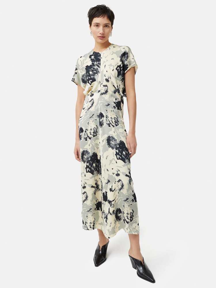 Jigsaw Floral Echo Ruched Dress - Image 1 of 6
