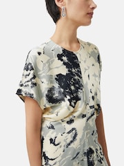 Jigsaw Floral Echo Ruched Dress - Image 2 of 6