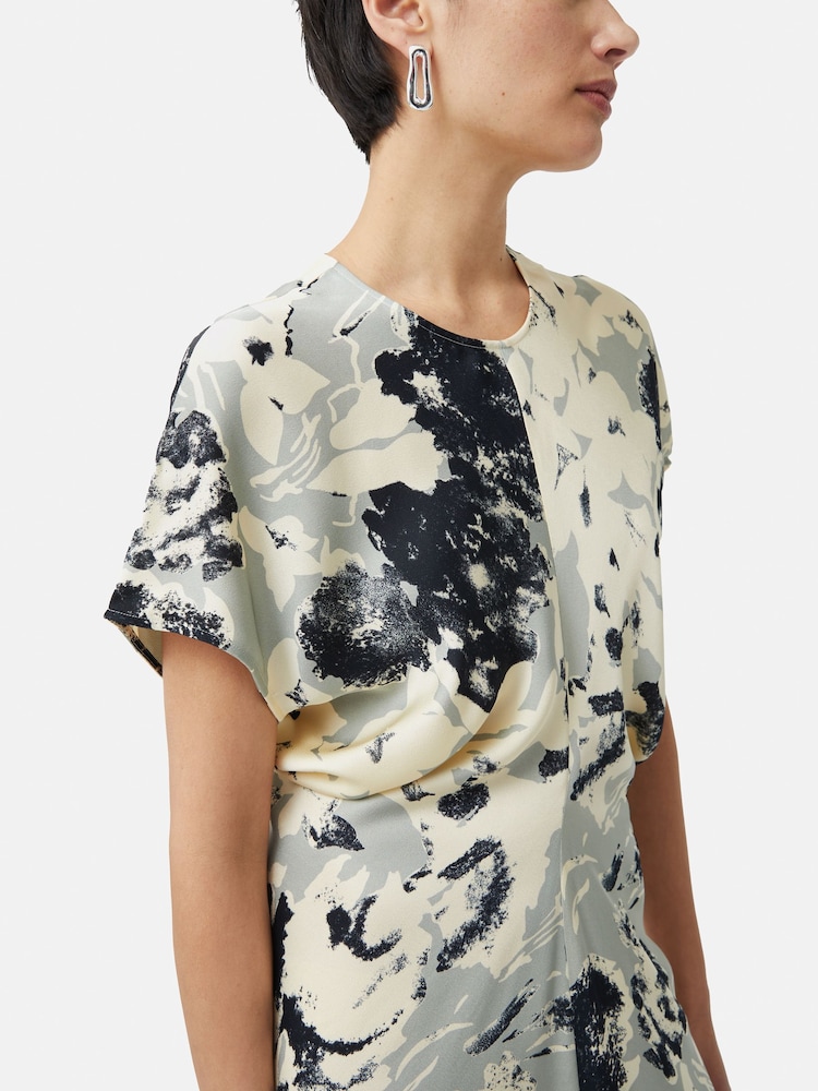 Jigsaw Floral Echo Ruched Dress - Image 2 of 6