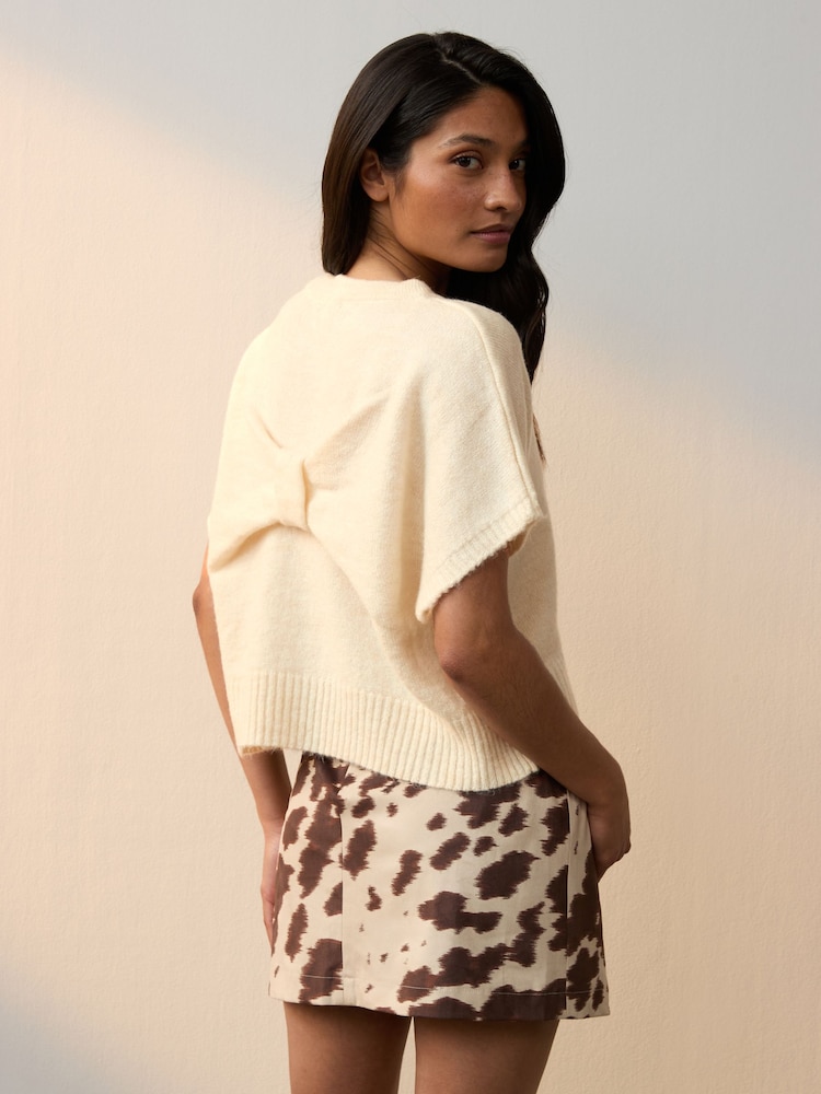 Ecru Bow Back Tank - Image 1 of 6