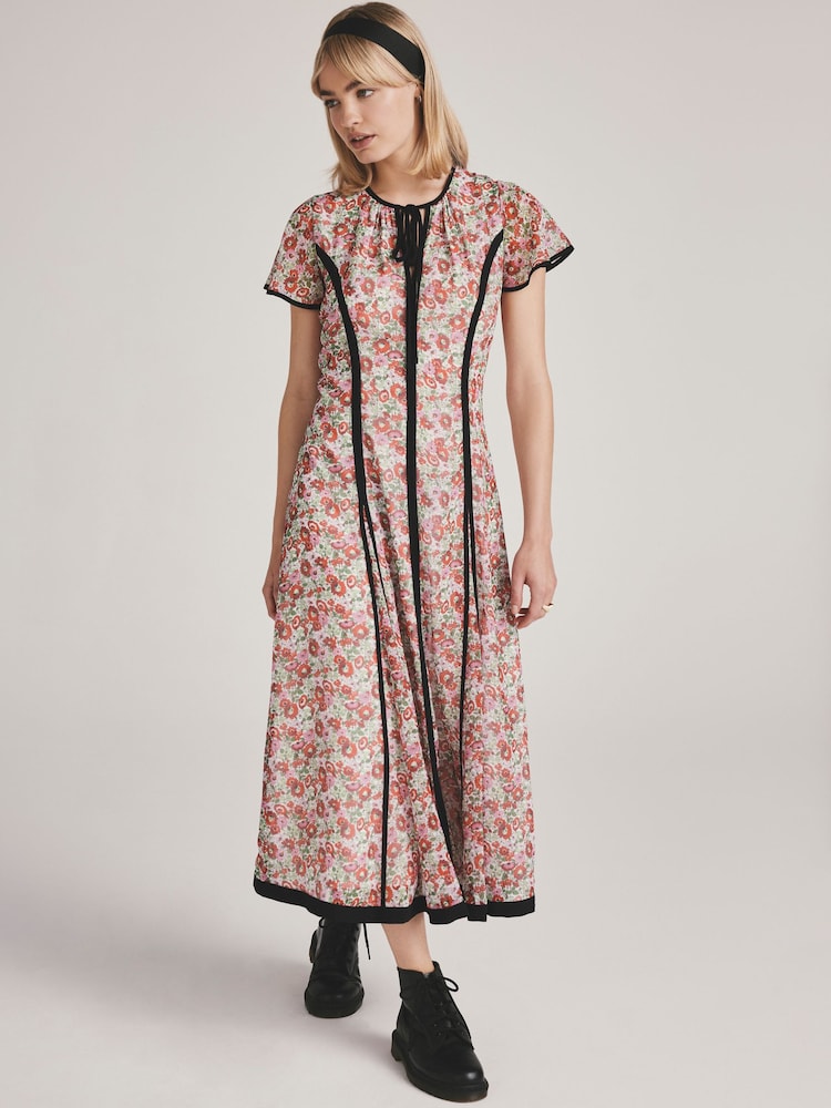 Cath Kidston Archive Ditsy Asymmetrical Hem Dress - Image 1 of 6