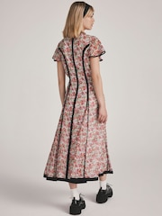 Cath Kidston Archive Ditsy Asymmetrical Hem Dress - Image 2 of 6
