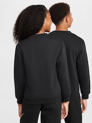 Nike Black Club Fleece HBR Crew Sweatshirt - Image 2 of 7